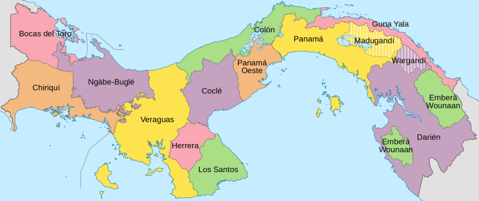 MAPA DE PROV. DE PANAMA